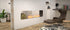 Ecosmart Fire Flex 68DB Double Sided Fireplace Insert - Black Finish / Stainless Steel Burner - ESF.FX.68DB